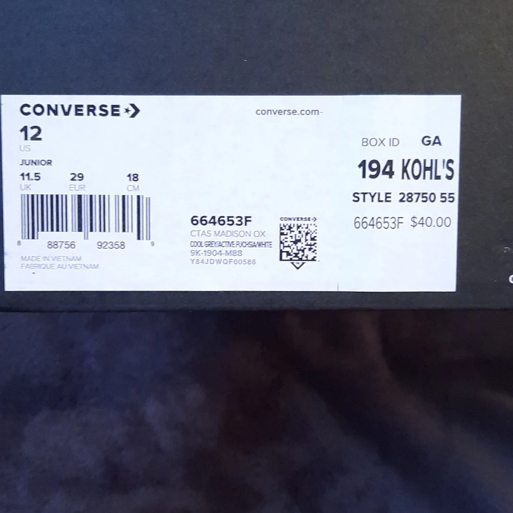 Grey and pink converse